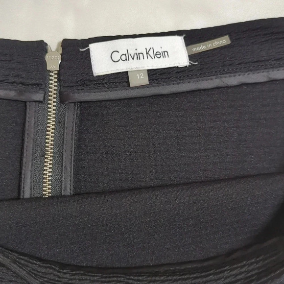 Calvin Klein Women’s Swing Skirt, Color Black Size 12 - Picture 11 of 12